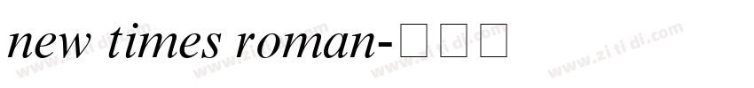new times roman字体转换